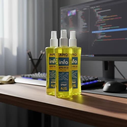 3 Spray Info Tecle 300ml Para Limpeza De Teclado