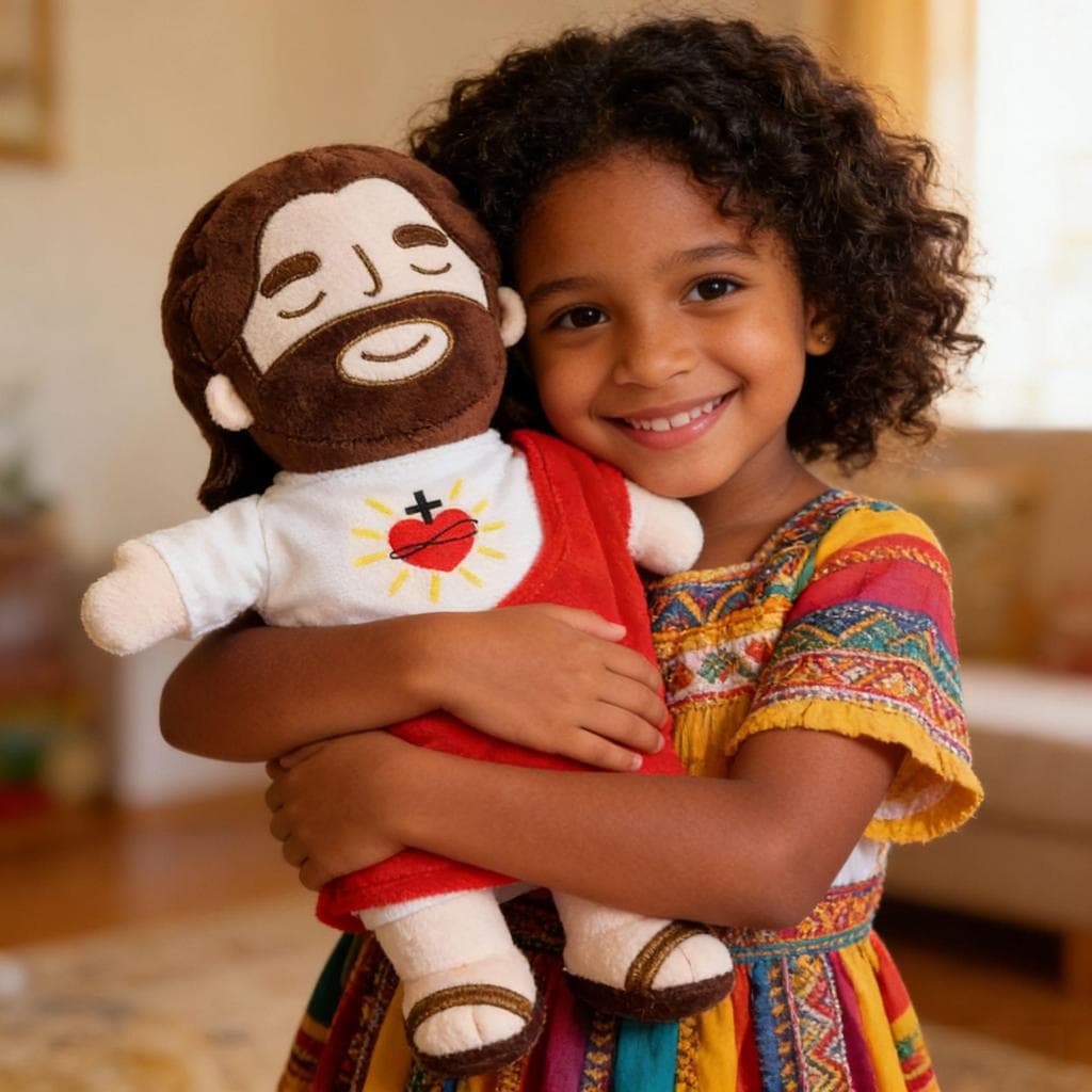 38cm Boneco Jesus Que Respira e Canta – Pelúcia Abraço Terapia Para Acalmar e Aliviar Ansiedade