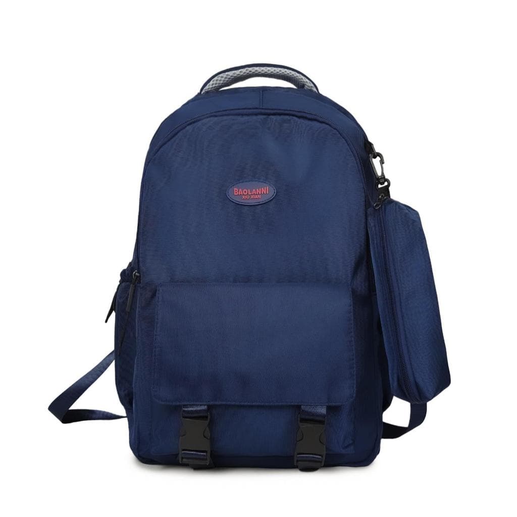 Mochila com bolsa pequena lateral para levar no ombro  para trabalho e estudantes