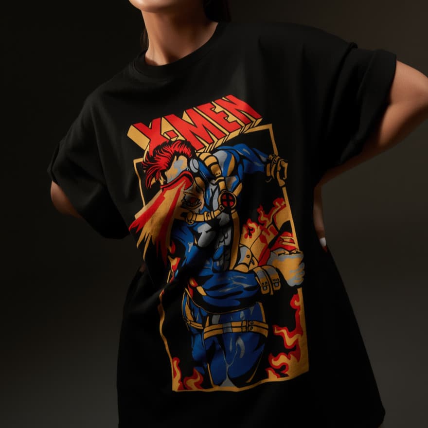 Camiseta Geek Unissex Plus Size Personagem C1clope Estilo HQ Aesthetic plus size