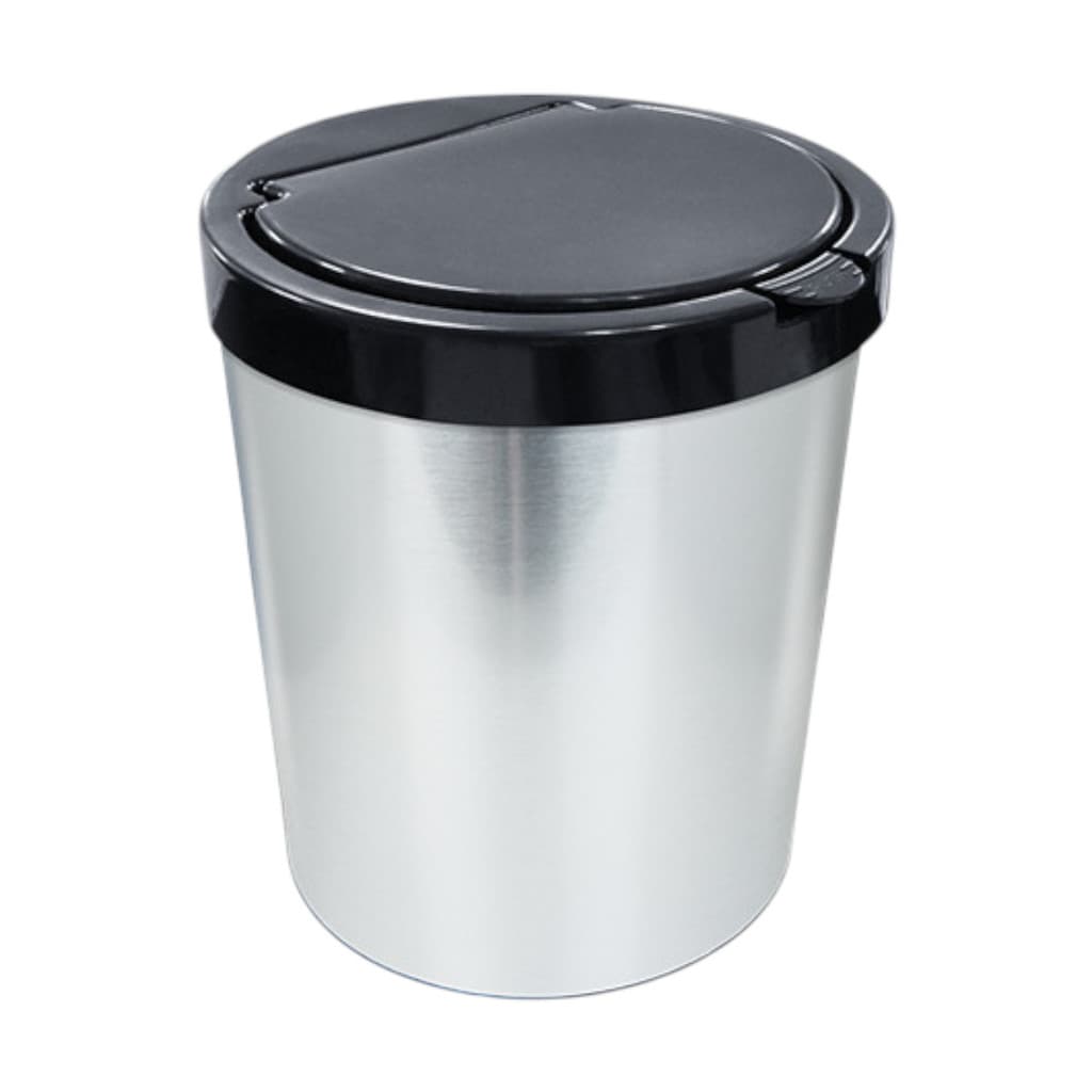 Lixeira Cesto Para Escritório 10L Inox Com Tampa Arquplast