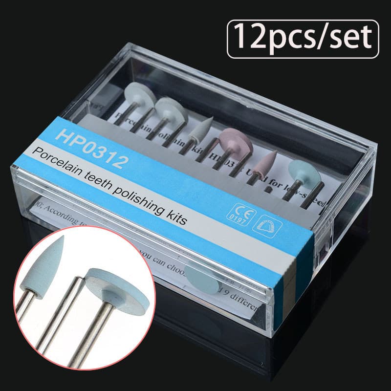 Kit De Polimento ataoral 12 Unidades/Conjunto HP0312-Brocas De Acabamento De Porcelana/Resina Ferramentas Ocultas