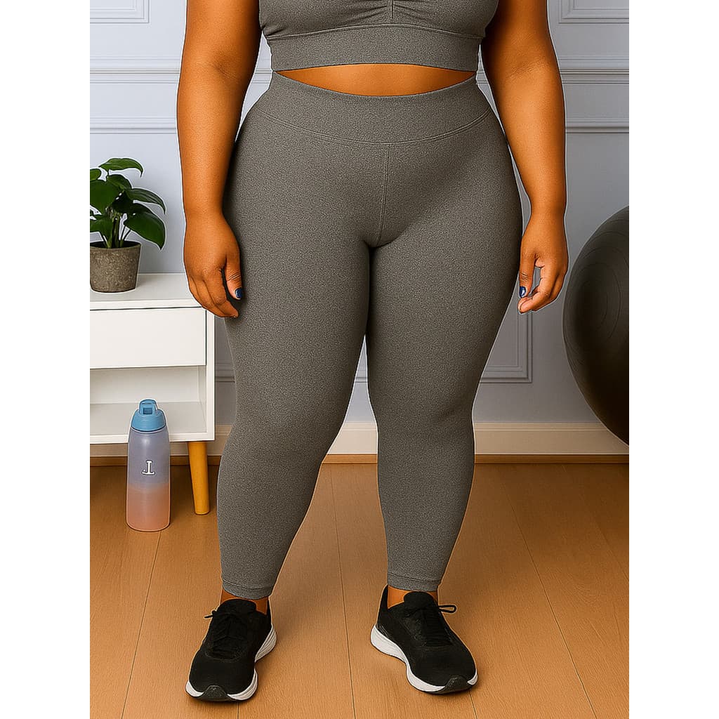 Calça Legging Suplex Plus Size Feminina Zero Transparência