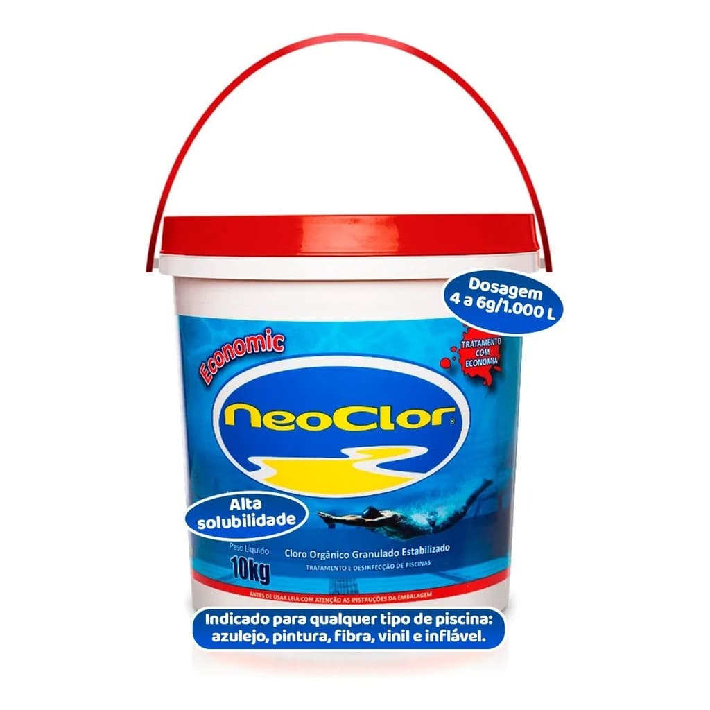 BALDE DE CLORO PARA PISCINA ECONOMIC BD 10KG