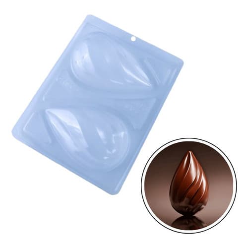 Forma Ovo Páscoa 250g Elegance Bwb Silicone 3 Partes Azul-claro