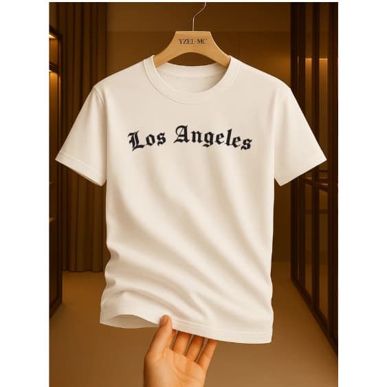 Camiseta Infantil Menino Menina Los Angeles 100% Algodão Promoção
