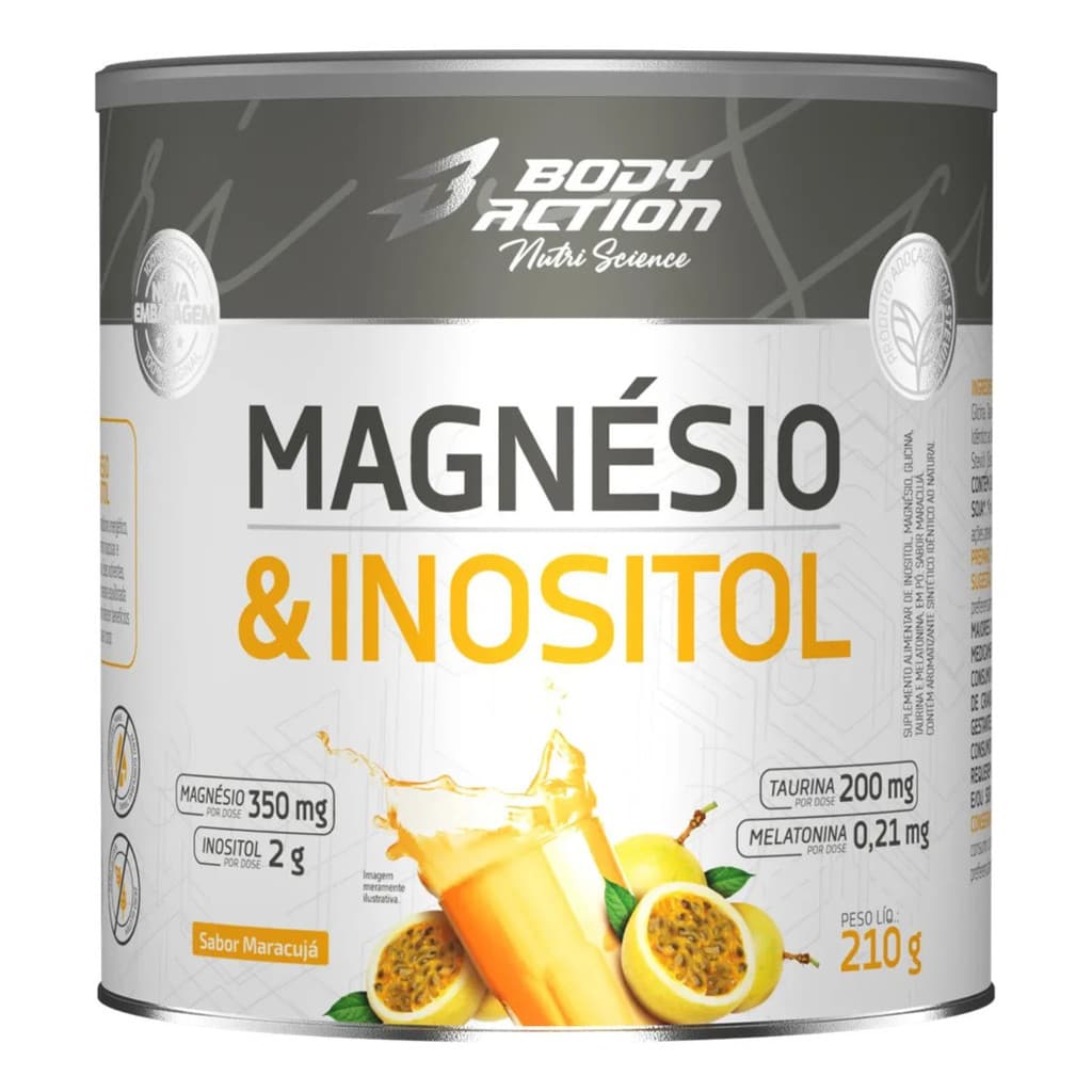 Magnésio e Inositol Body Action Sabor Maracujá