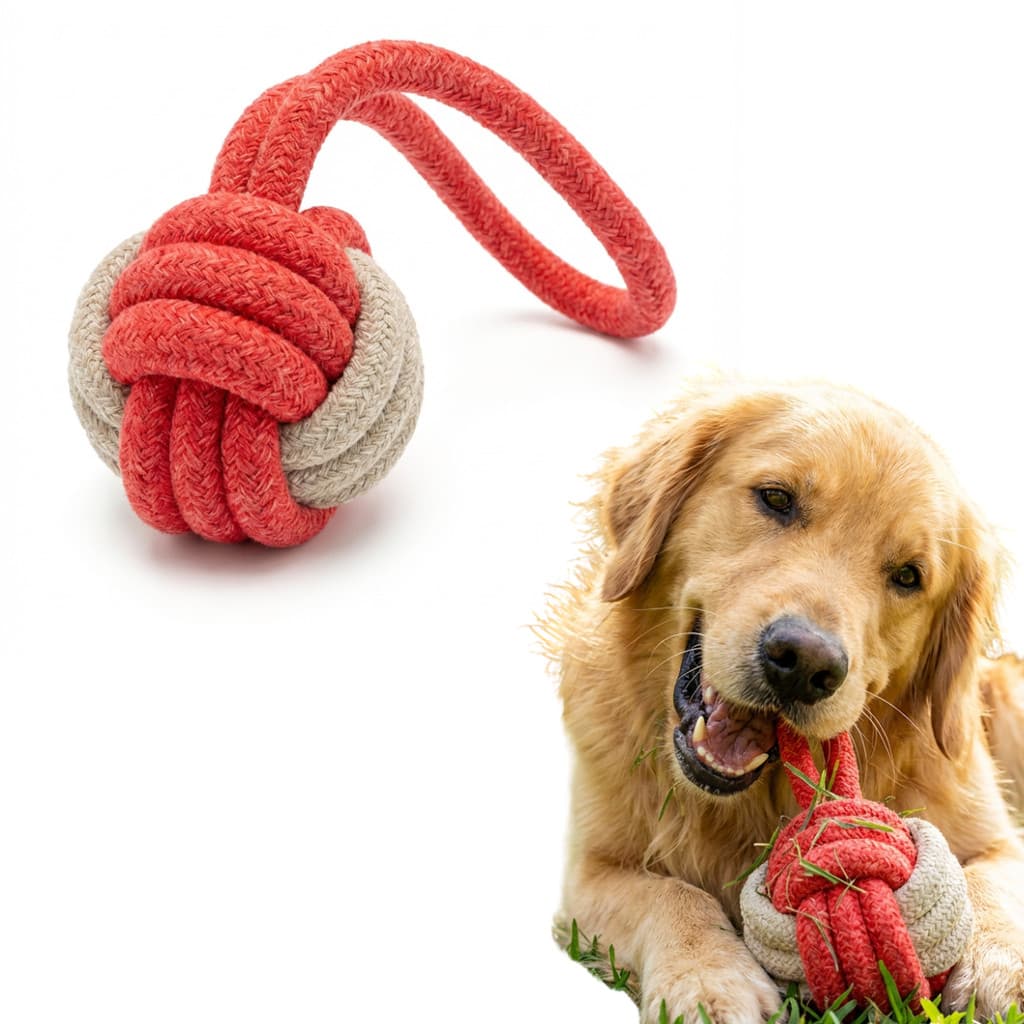 Bola Mordedora De Corda Brinquedo Para Cachorro Diversão Saúde Para Seu PET