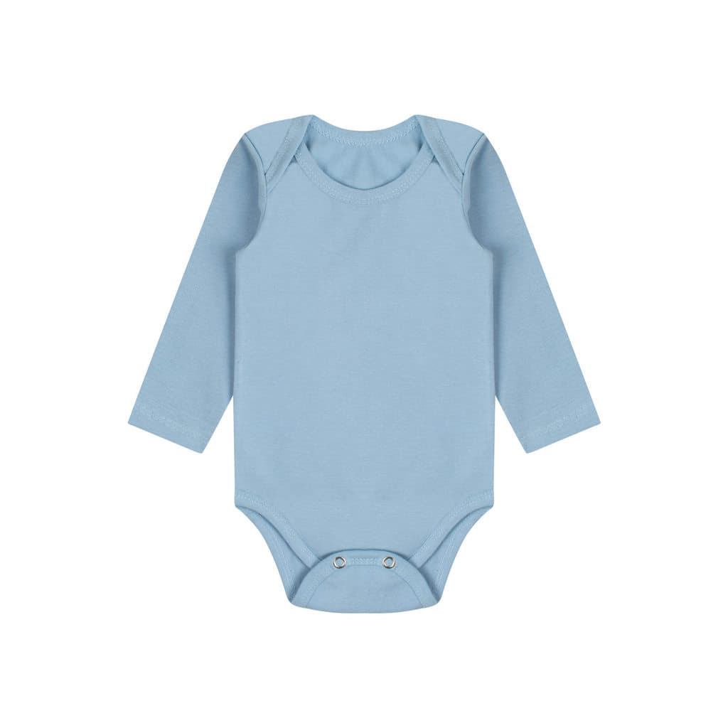 Body Bebê longo azul
