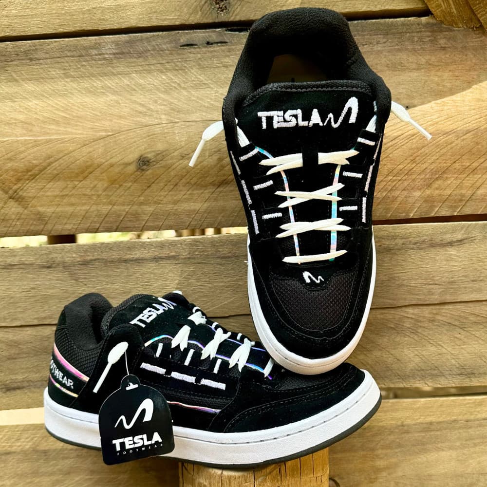 Tênis Tesla Coil Skatista Casual Masculino Esportivo Refletivo Unissex StreetWear