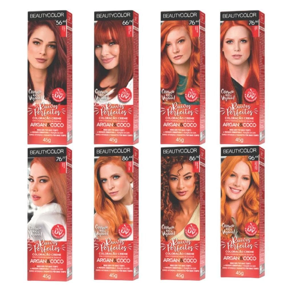Tintura BeautyColor Ruivos Perfeitos Vegana – Coloração Creme Intensa Todas as Cores | Brilho de Salão 🔥