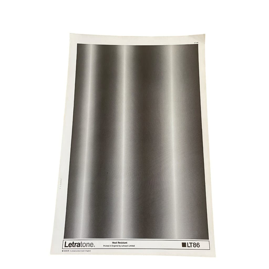 Letraset Letratone Folha 25 X 38cm Retícula Adesiva LT86