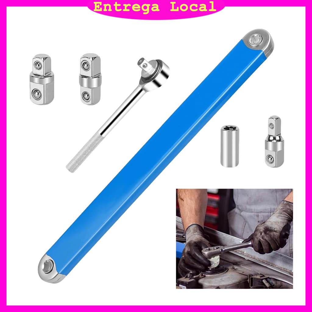 Chave de extensão offset, conjunto de extensão de catraca, ferramenta extensora de chave de soquete pronta para impacto