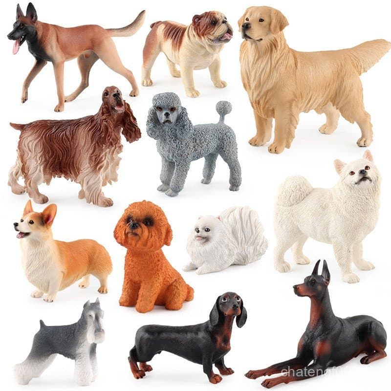 Estatueta De Simulação De Animais Estática/Modelo De Cachorro De Estimação De Cordeiro/Brinquedos/Ornamentos