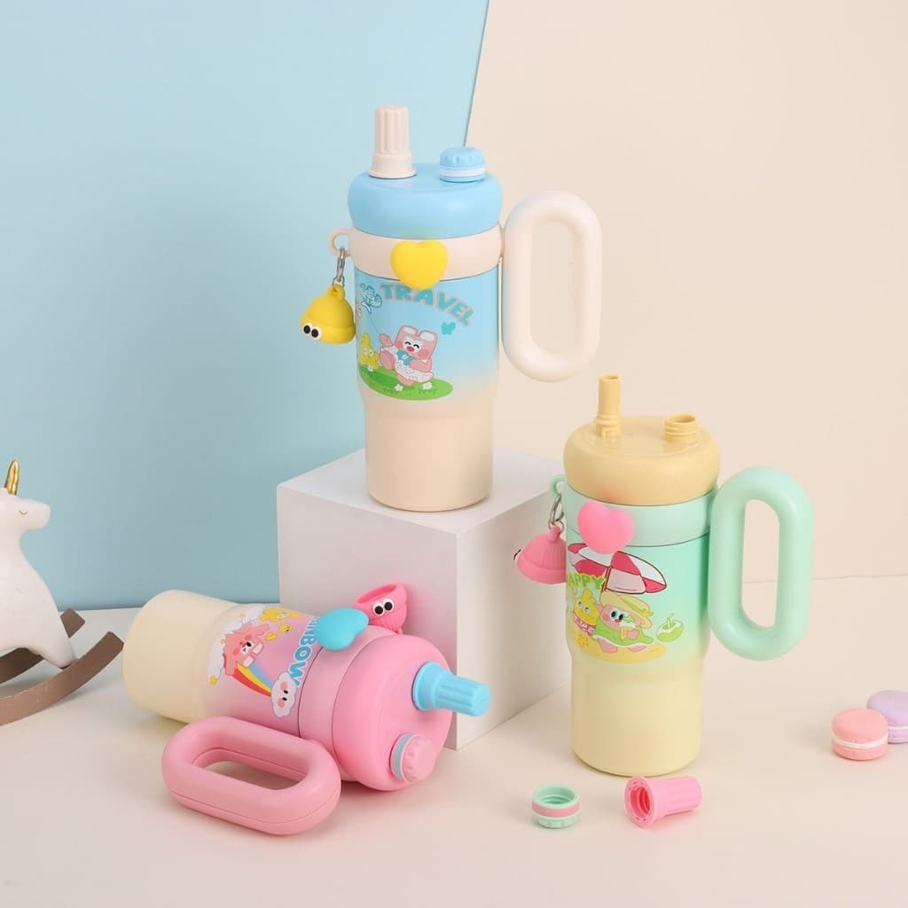 garrafa copo Térmica 850ml em aço inoxidável infantil