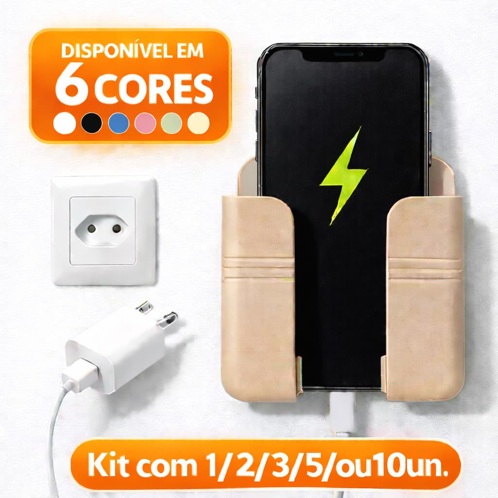 1/2/3/5 Suporte De Parede Multifuncional Design De Carregamento Caixa De Armazenamento Controle Remoto Promoção