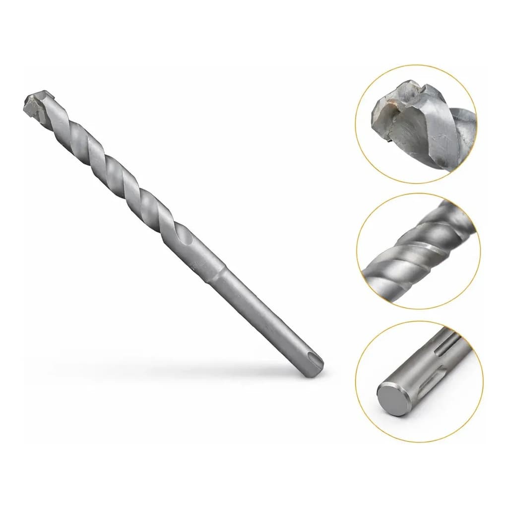 Kit 5 Brocas Concreto duro Parede 8mm vídea furadeira comum