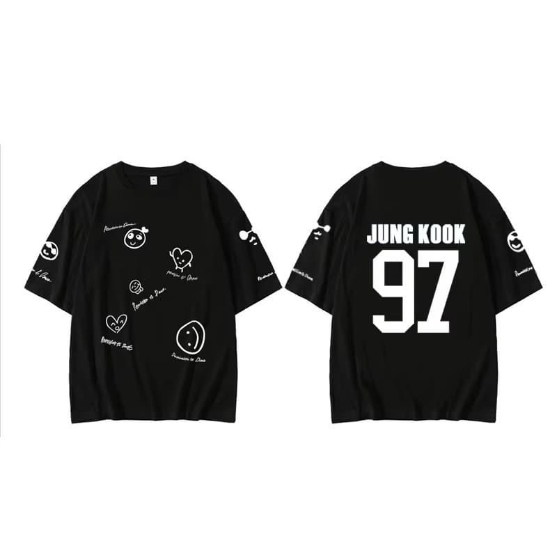 Camiseta BTS JungKooK JIMIN  V JIN RM Eii iSUGA JHOPE moda Kpop BTS Army bangtanboys
