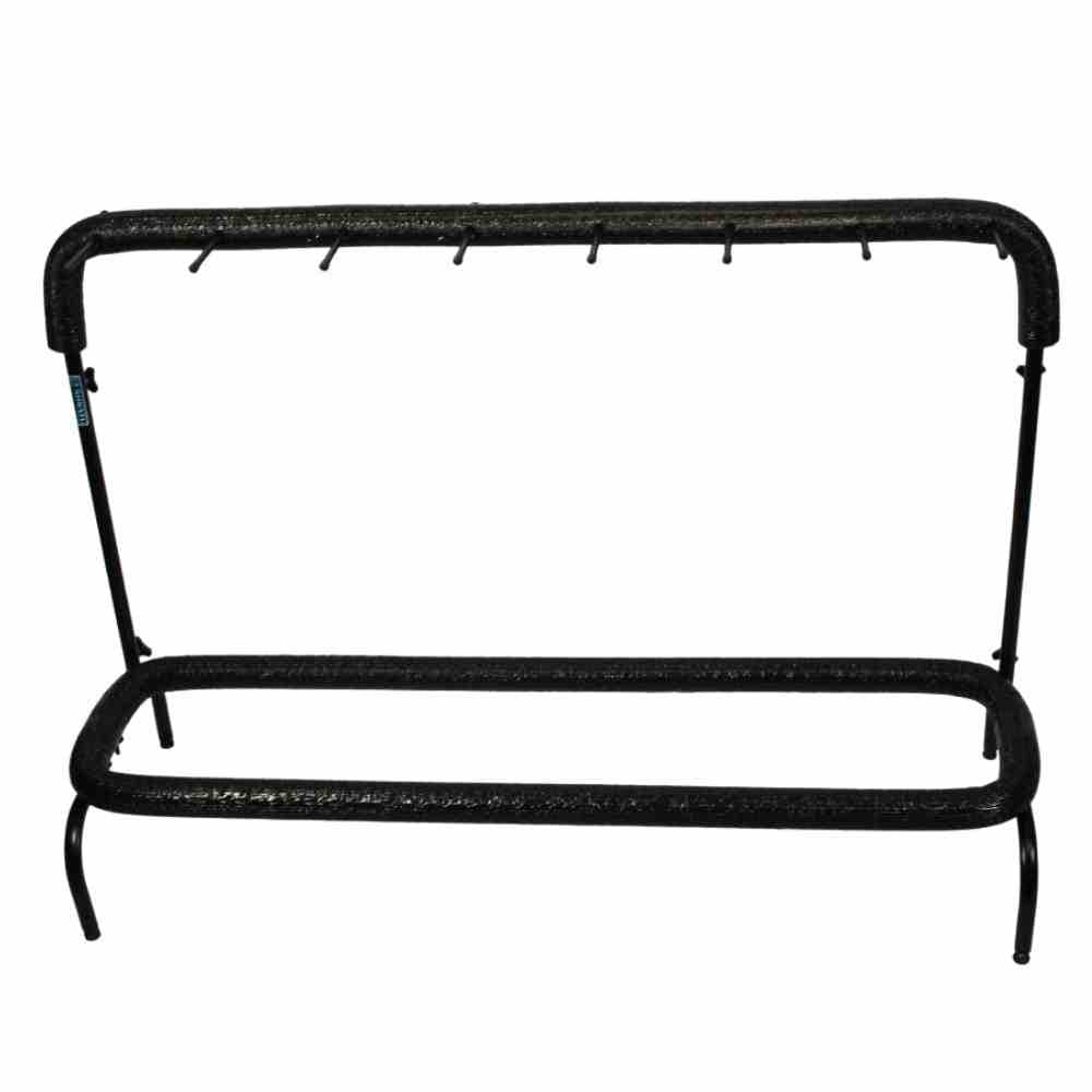 Suporte de Chão Múltiplo Para 07 Instrumentos Guitarra Violão Baixo Viola em Metalon com Espuma Protetora