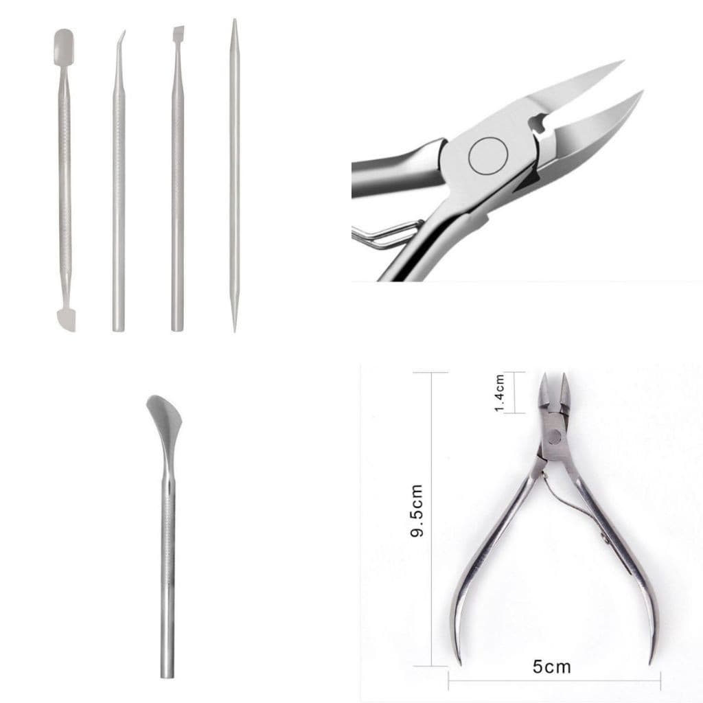 kIT PODOLOGIA INOX. Unha, esmalte, esmalte em gel, unha de gel, unha cetim, skin care