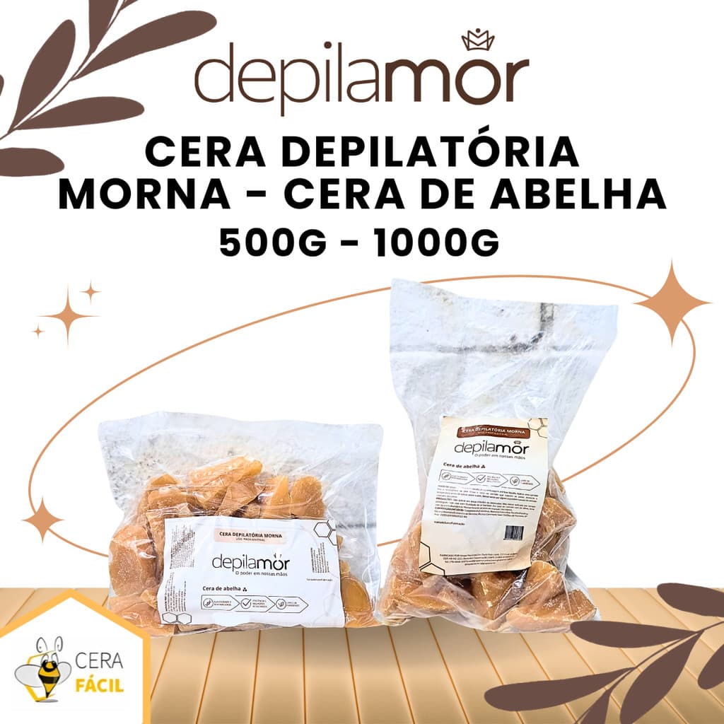 Cera Depilatória Cera de Abelha - Depilamor