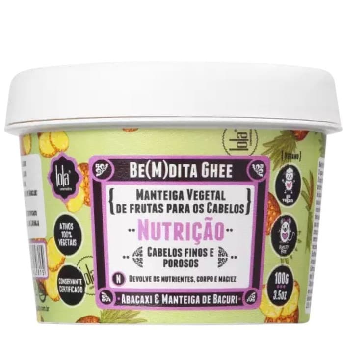 Lola Cosmetics Be(M)dita Ghee Nutrição - Máscara Capilar 100g Abacaxi