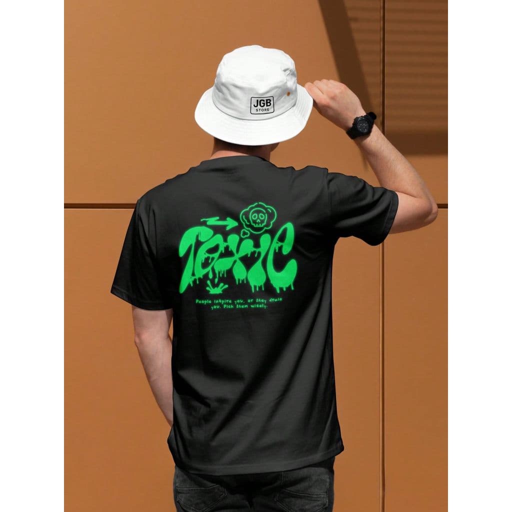 Camiseta Toxic Toxico Streetwear Caveira 100% Algodão Unissex Plus Size Blusa Copa Mundo