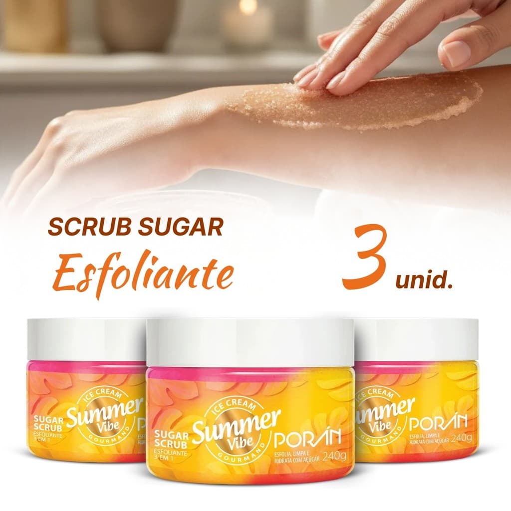 Esfoliante Corporal Poran Summer Vibe Sugar Scrub 240g