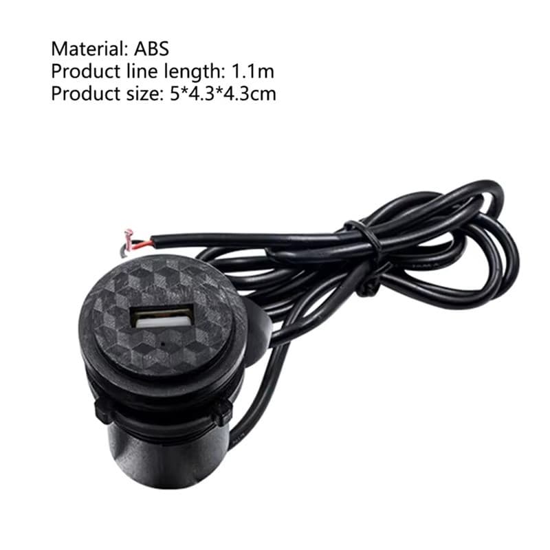 Carregador de telefone motocicleta 12v porta à prova d'água tomada usb - Mihou.se