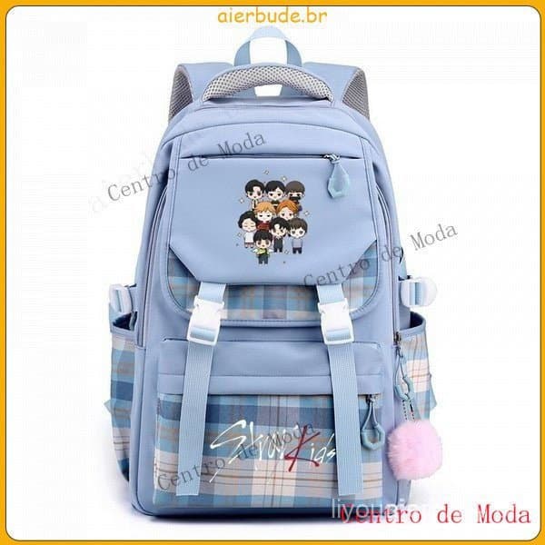 < Stray Kids > Mochila estilo versão coreana mochila escolar mochila de estudante mochila de viagem unissex RHJE MBL9 NY