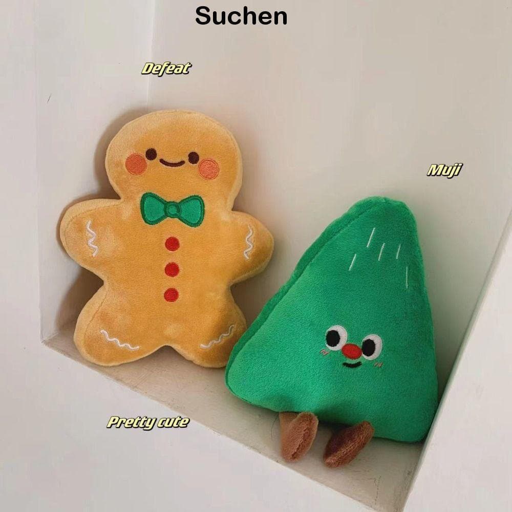 Decorações De Natal SUCHENBRI , Mini Travesseiro Corporal Do Boneco De Gengibre , Enfeite De Pelúcia