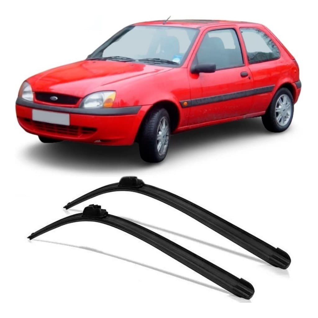 KIT PAR Palheta Limpador Parabrisa Silicone  PRONTA ENTREGA Fiesta Street 1996 À 2002 PROMOÇÃO
