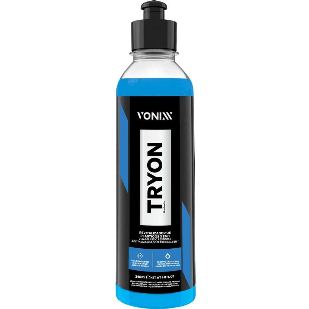 Tryon 240ml Vonixx 3 em 1 Restaurador Plásticos Internos Externos e Borrachas