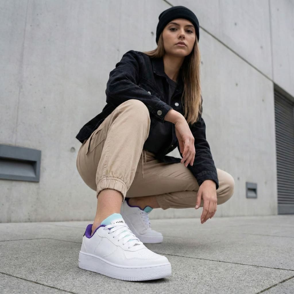 Tênis Branco Feminino Casual Masculino Confortável Macio Unissex Macio Street Baixo
