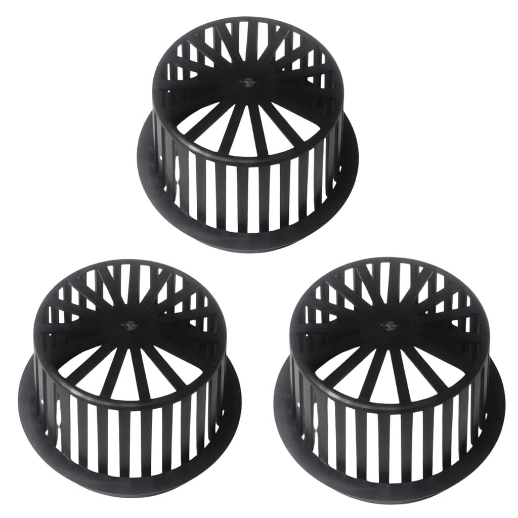 Kit 3 Ralo Abacaxi Plástico Anti Folhas Para Calha e Tubo 150 Mm