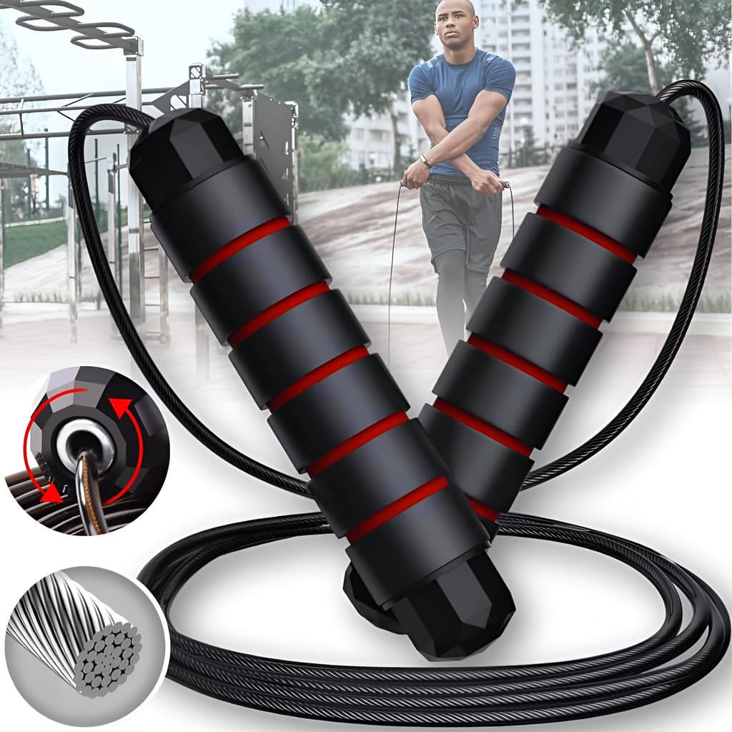 CORDA DE PULAR CROSSFIT PROFISSIONAL JUMP ROPE ACADEMIA TREINO FUNCIONAL FITNESS RESISTENTE