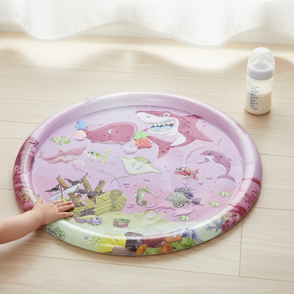 Tapete do jogo da água do bebê Inflável de Água para Bebê Infantil Centro de Atividades AIRER.BR