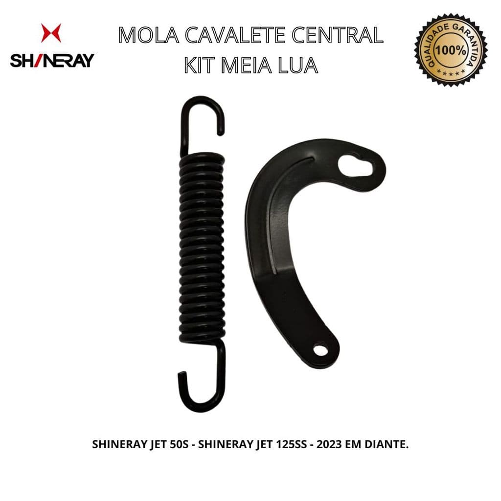 Mola Cavalete Central Kit Meia Lua Shineray Jet 50S Jet 125SS 2023 Em Diante