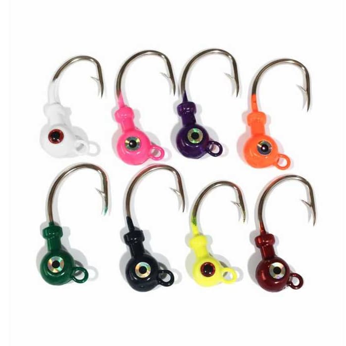 3 unidades Jig head pintado anzol 12147 super reforçado 4/0