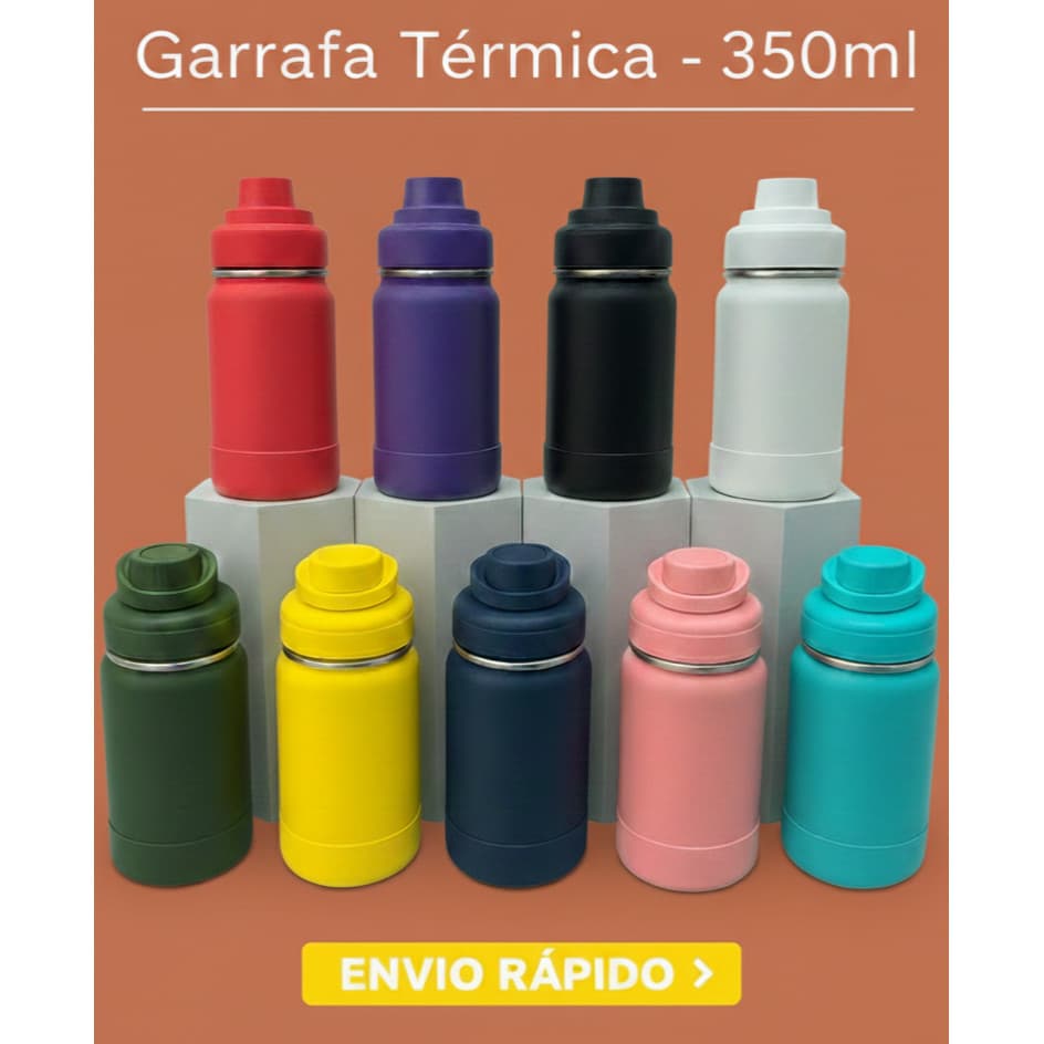 Garrafa Térmica Infantil para Escola 350ml | Personalizada a Laser
