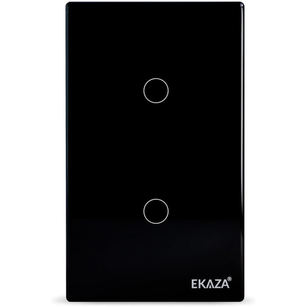 Interruptor Zigbee Inteligente 2 Botões Ekaza Alexa Preto