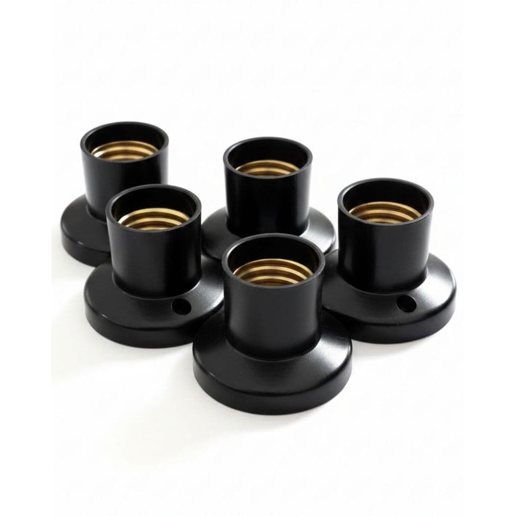 Kit 05 Soquetes para Lâmpadas de Teto com Fixação Segura