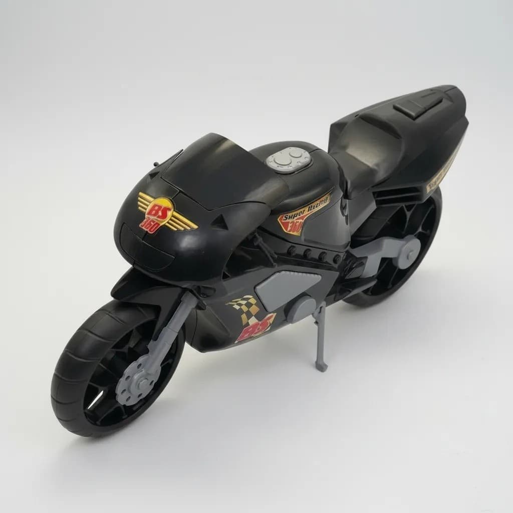 Moto Brinquedo Infantil Motocicleta Veículo Preto Criança Menino Presente Aventura Corrida