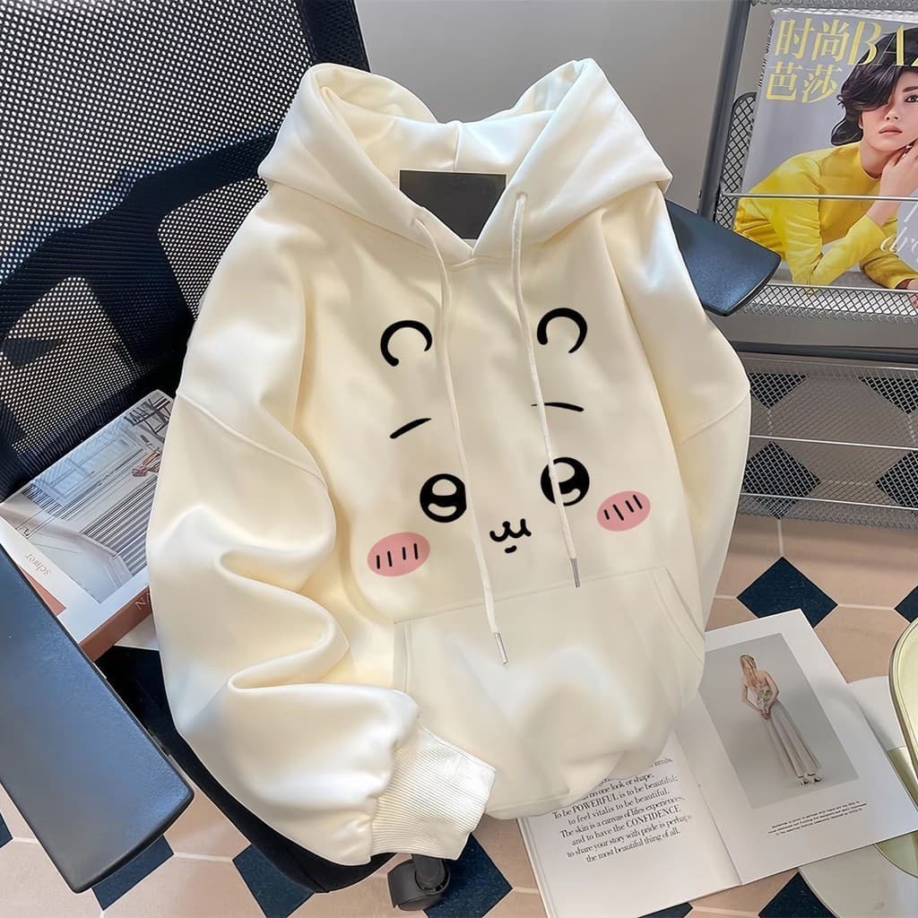 Moletom Canguru Super Fofo Emoji Estampado Inverno Novo Tamanho Grande Solto Japonês  Estilo Promoção Envio Rápido