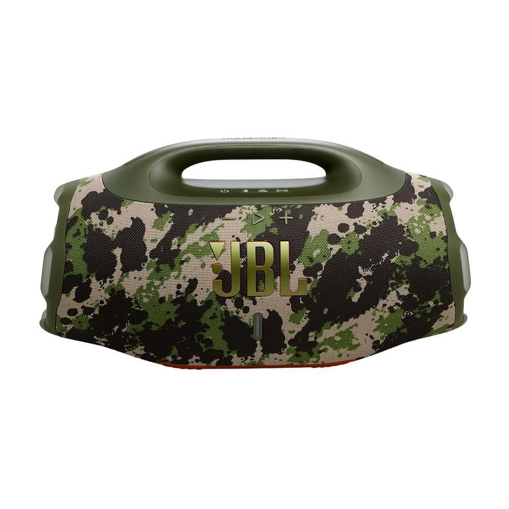 Caixa de Som Bluetooth JBL Boombox 4 Camuflada Até 34h de Reprodução, IP68 À prova d’Água e Resistente a Poeira, 210W