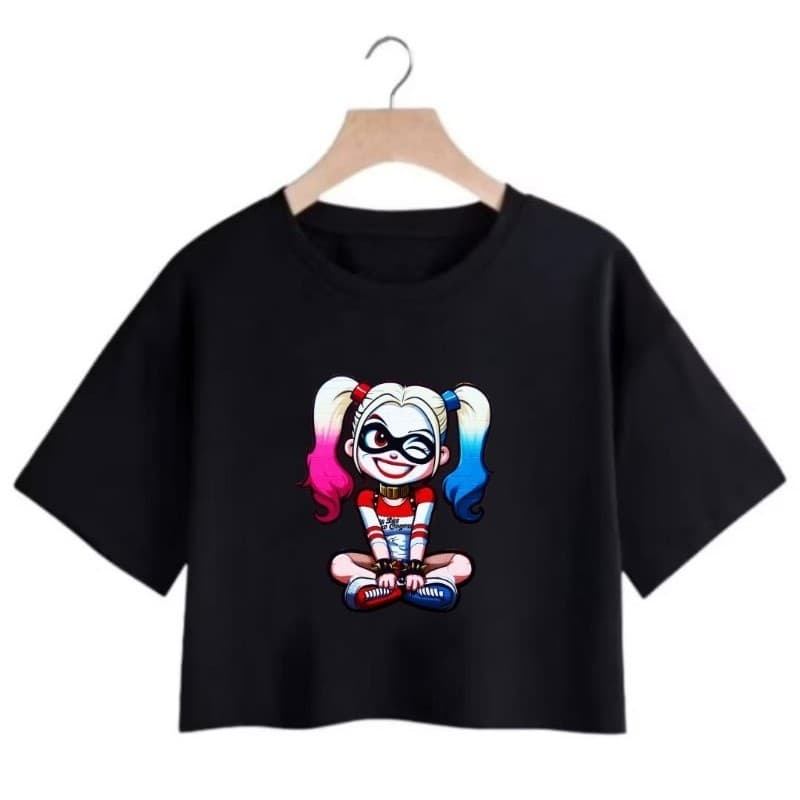 Blusinha Cropped Feminino Estampa Alerquina Academia Algodão Tecido  Suave
