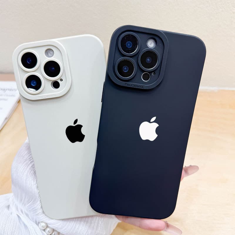 Capa Para iPhone 17 Pro Max Ar 16 15 14 13 12 11 XS XR 7 8 Plus Silicone Macia Apple Logotipo Doces