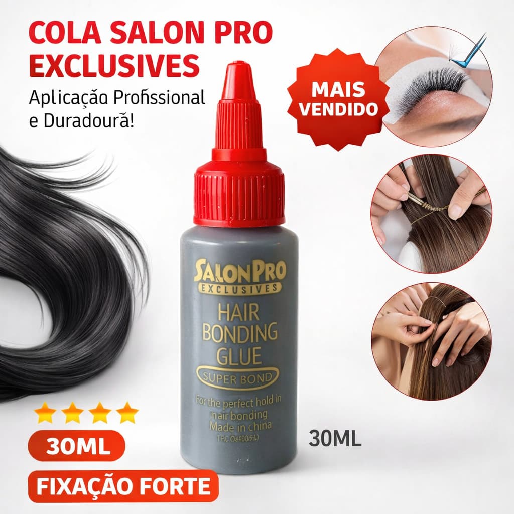 Cola Profissional para Extensão de Cílios Tufinho Salon Pro 30ml Hair Bonding Glue Envio 24h no Brasil