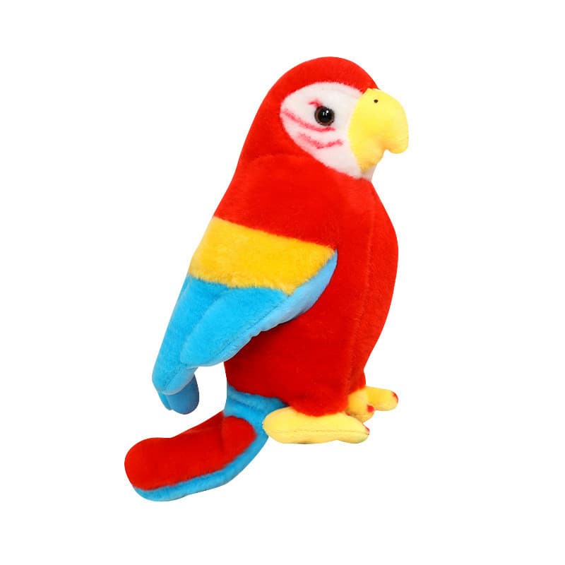 Boca Grande Preto Budgie Papagaio Brinquedo De Pelúcia Bonito Realista Pássaro Boneca Jardim De Infância Crianças Aniver