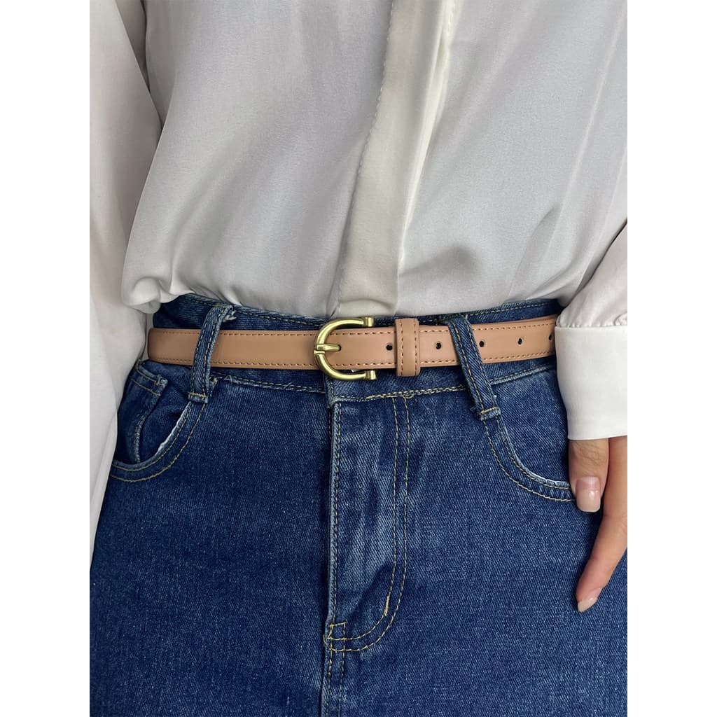 Senhoras cinto 2026 novo estilo All-Match combinando Jeans saia curta cinto feminino Design High-End nicho na moda